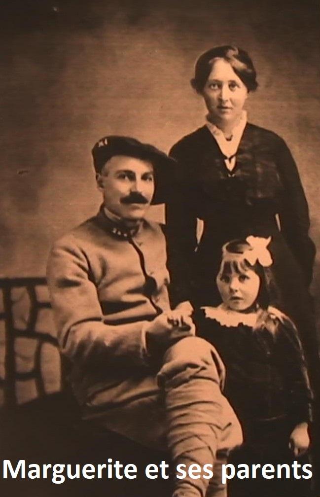 Marguerite Flanvien-Buffard et ses parents