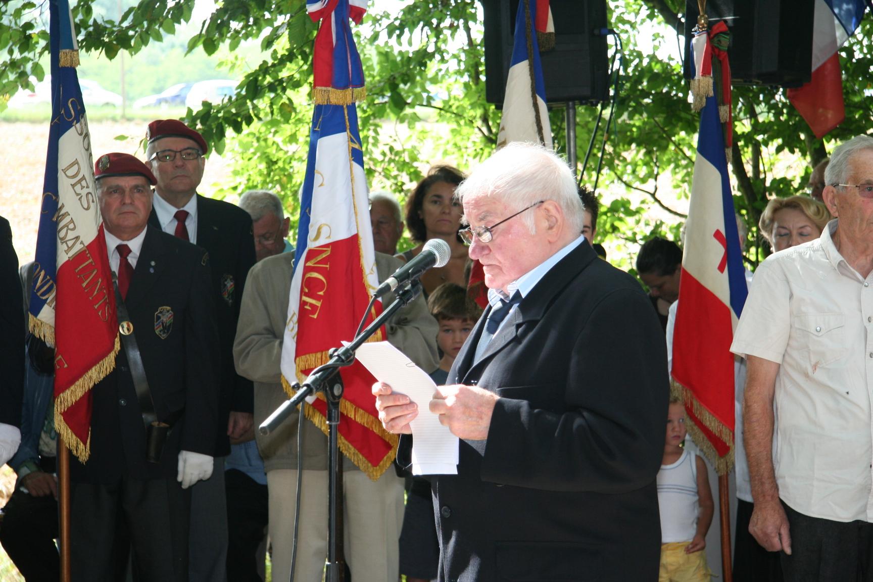 Fernand Ibanez - Discours au Bois des Ruppes